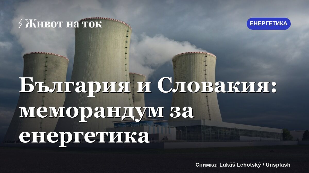 България и Словакия готвят меморандум за сътрудничество в енергетиката