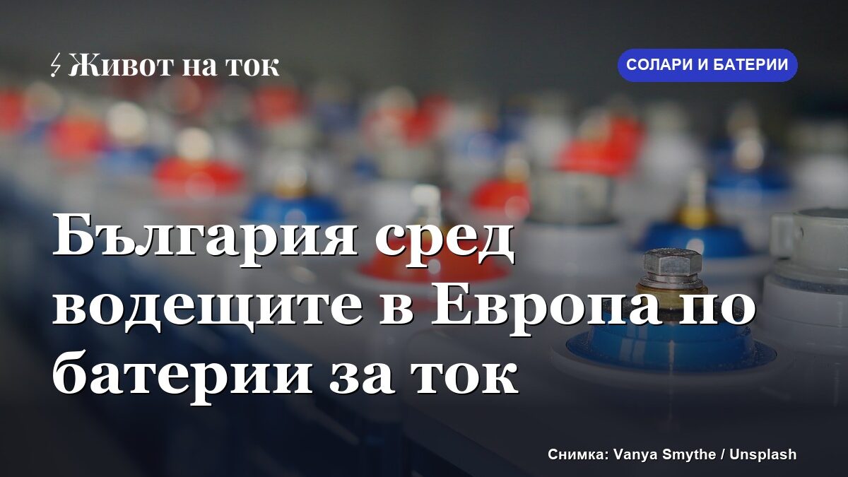 България се нарежда сред водещите в Европа по батерии за ток