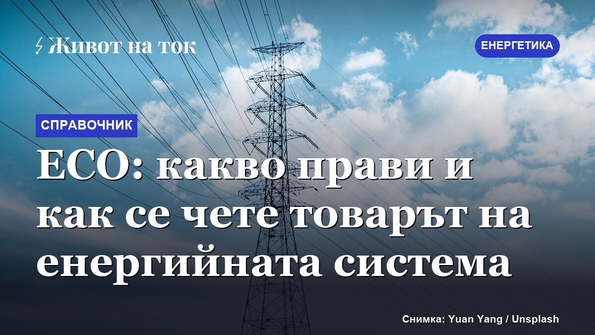 ЕСО: какво прави и как се чете товарът на енергийната система