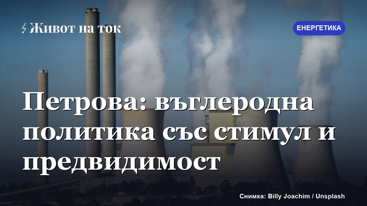 Петрова: ЕС да съчетае въглероден стимул с предвидимост за индустрията